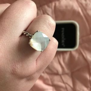 Mother of Pearl Pandora Ring